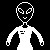 an alien approaching