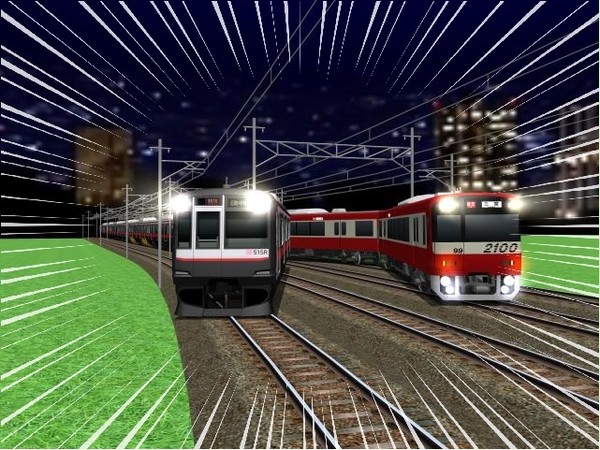 【railsim】railsim2で電車でD
