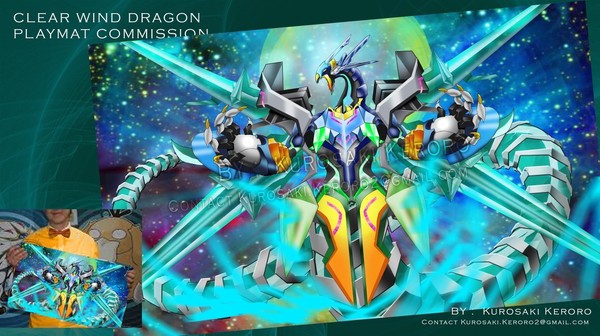CLEAR WIND DRAGON playmat commis