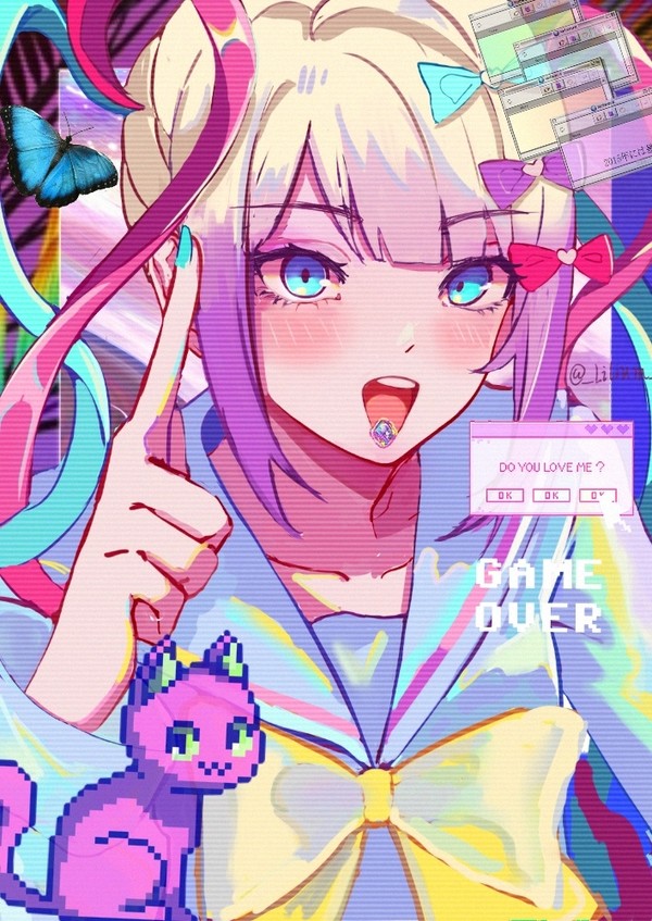 rainbow girl