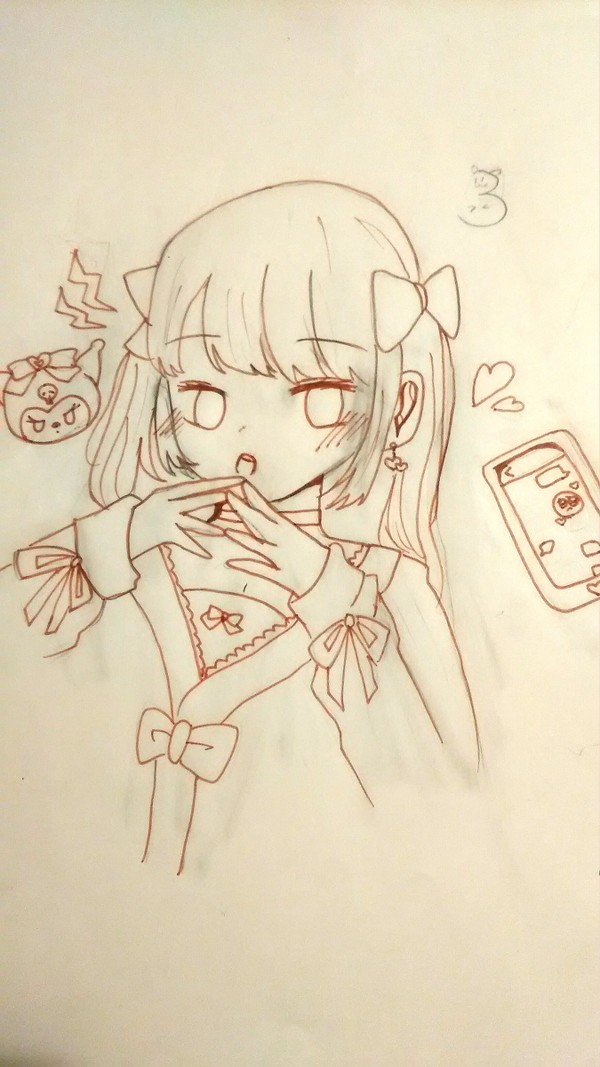 地雷系女子？　線画