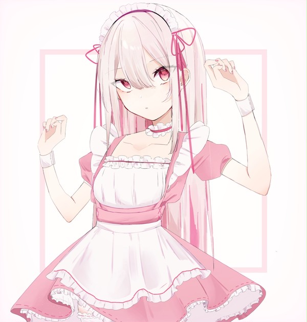 ピンクのメイドさん💗