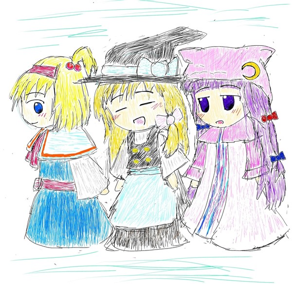 いつもの様に三人で散歩