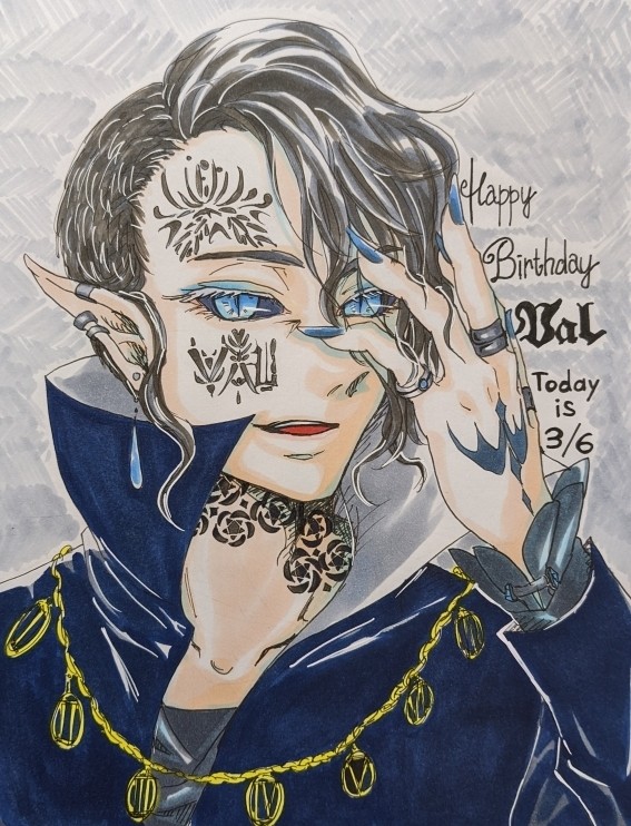 ボイコネキャスト・VAL様(お誕生日絵)