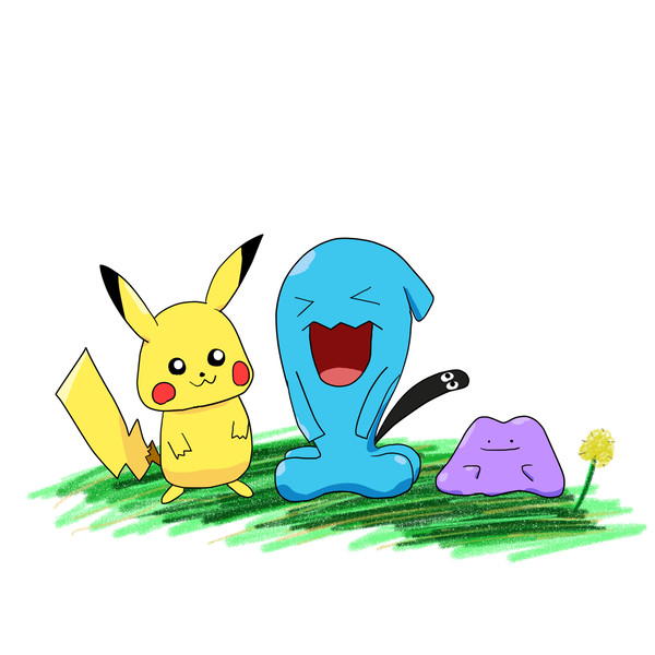 ポケモン4コマ漫画「ものまね」