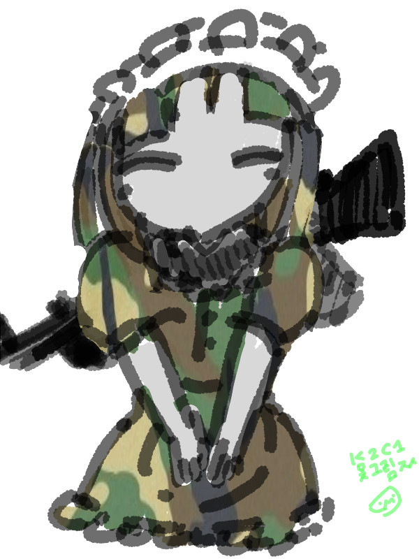 군 메이드 (millitia maid)