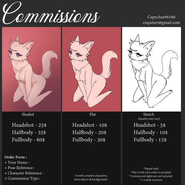 Commissions Open