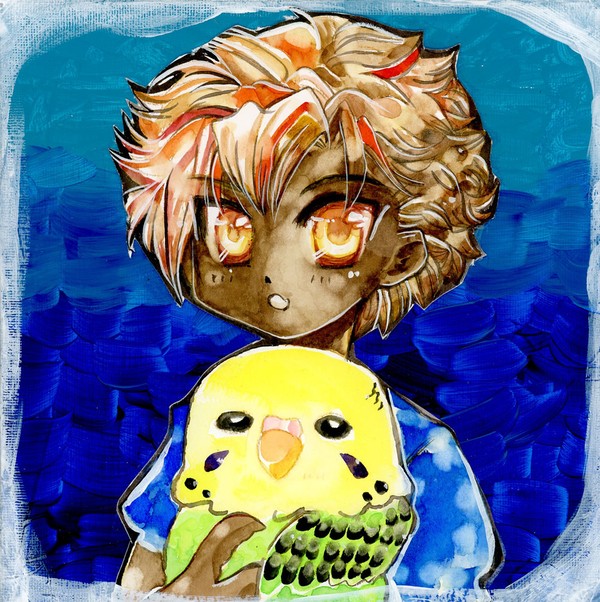 セキセイインコちゃんと私