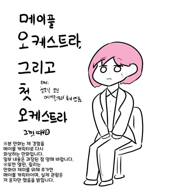 저퀄) 메이플 오케스트라 본 후기 만화 - 1/4