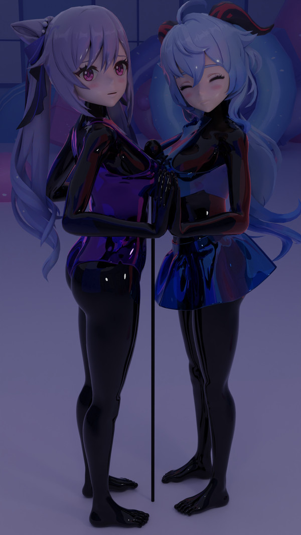 Ganyu x Keqing Balloon Play~