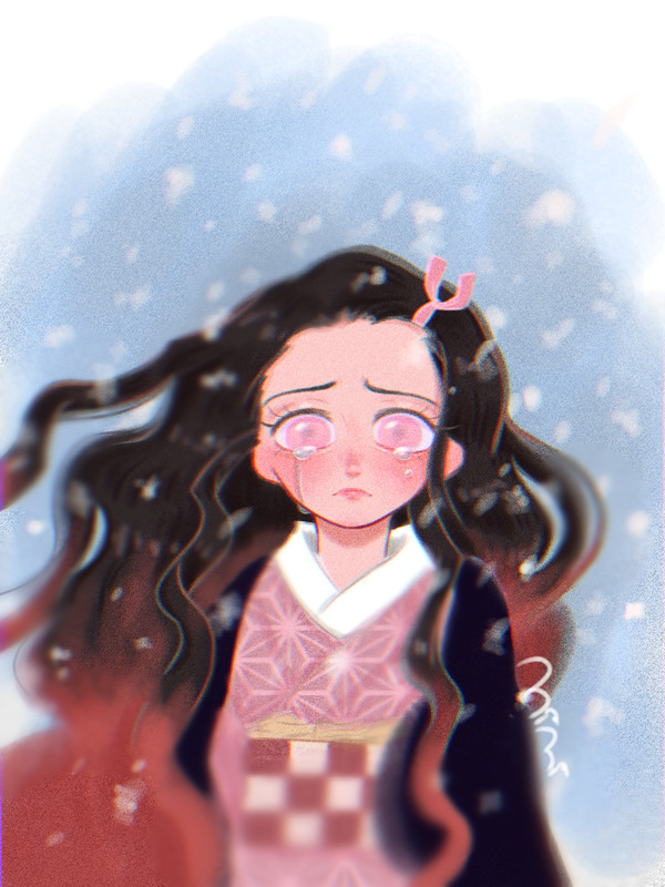 雪の中