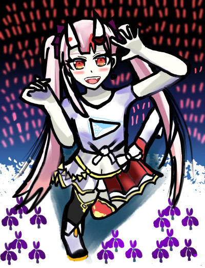 百鬼あやめちゃん、2022のライブ、良かった余！のイラスト