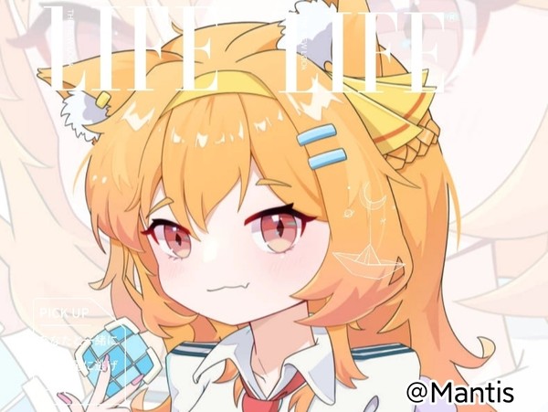 橘发猫耳