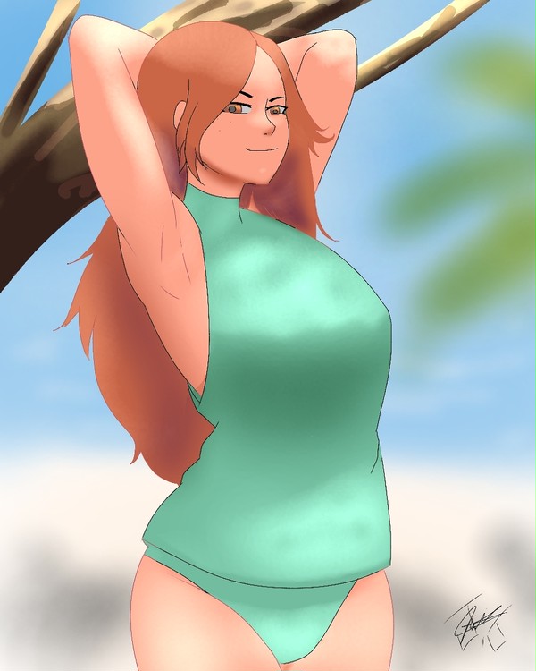Wendy on the beach