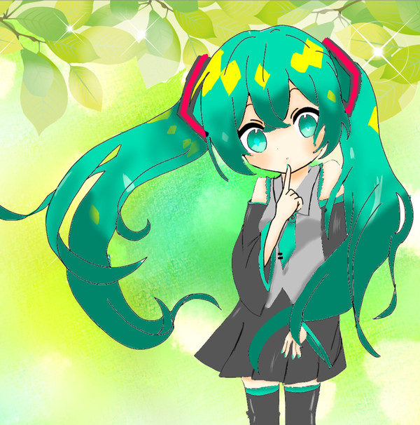 デジタルで描いた！