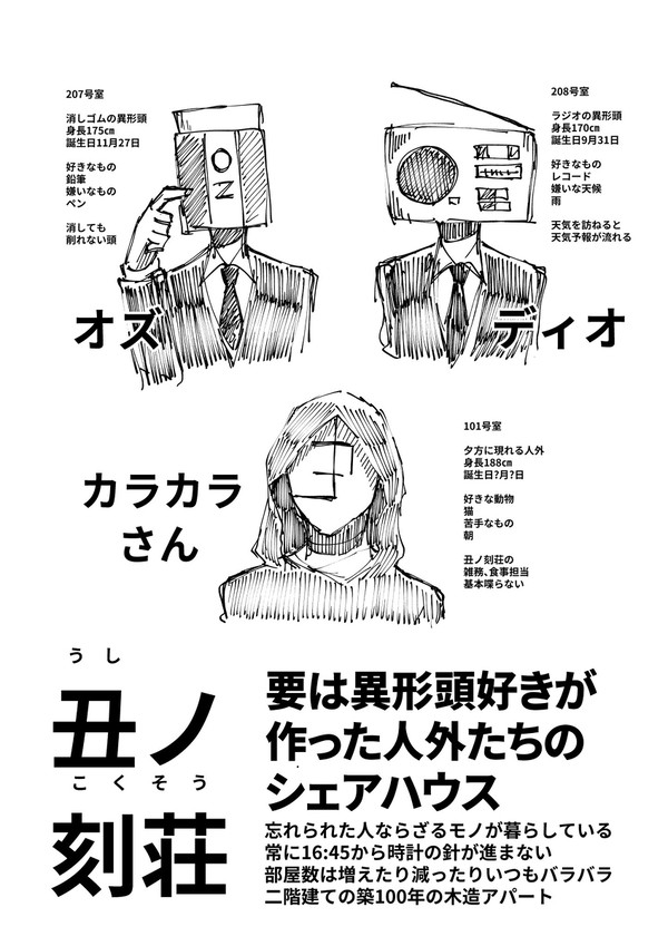 創作人外まとめ【丑ノ刻荘詰め】