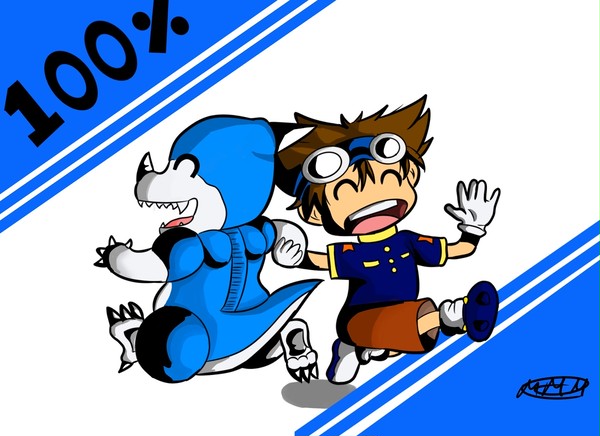 100% combo Taichi and zeromaru