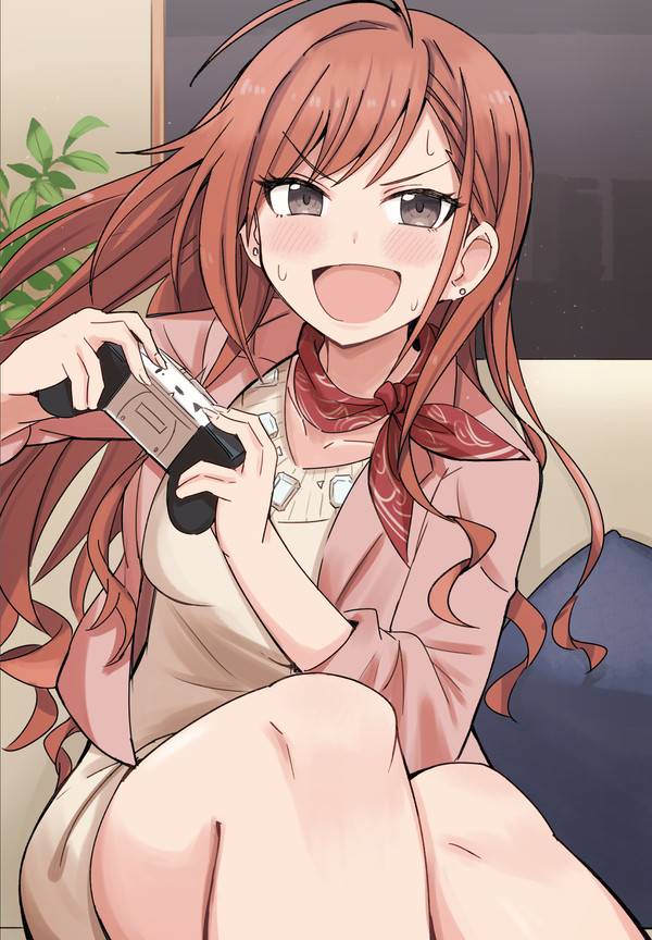 ゲームしてる夏葉