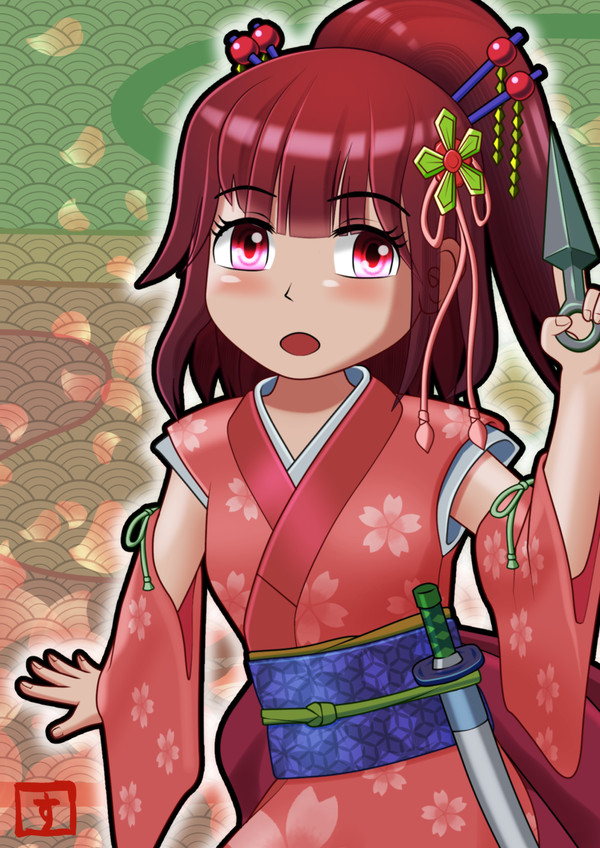 和装の子