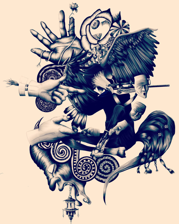 ペン画