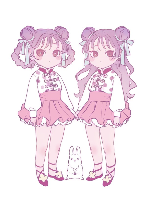 うさぎと女の子 - 1/1