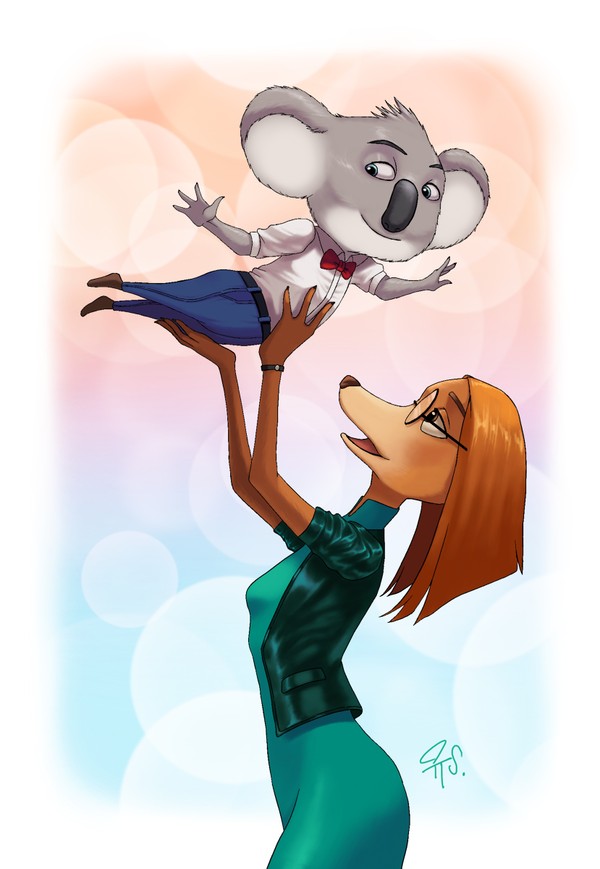 Suki Lane lifting Buster Moon