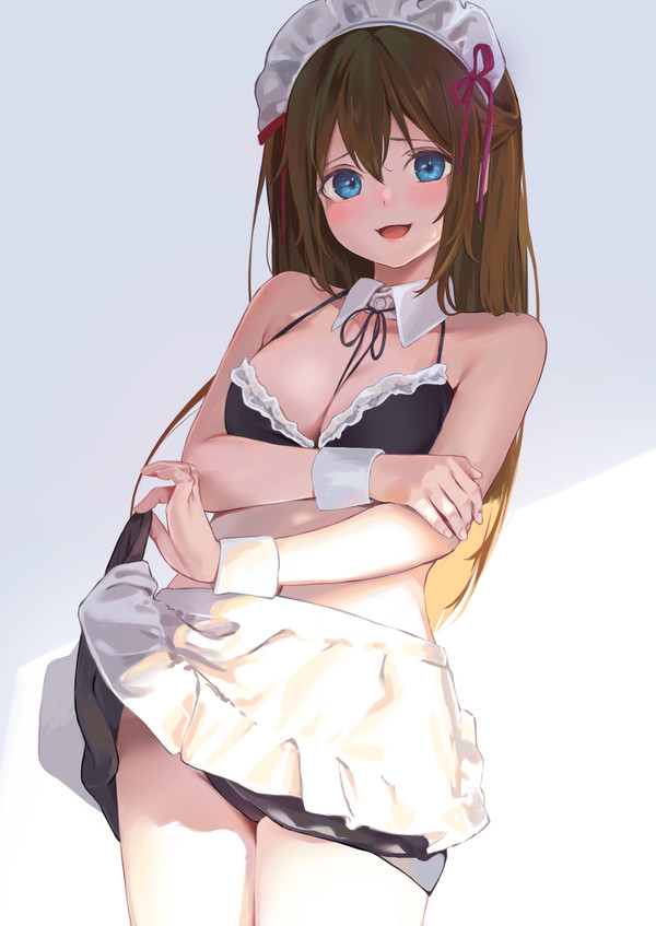 メイド服でご奉仕してくれる後輩