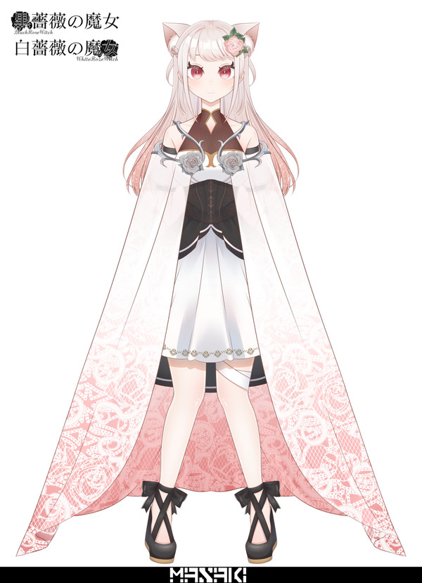 【Vtuber立ち絵】黒薔薇の魔女白薔薇の魔女【販売中】