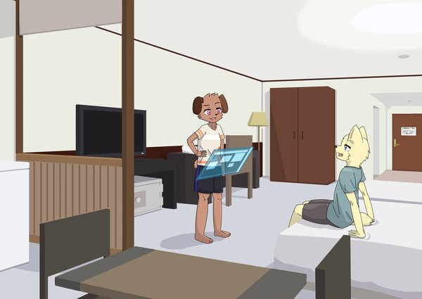 うちの子 in ホテル