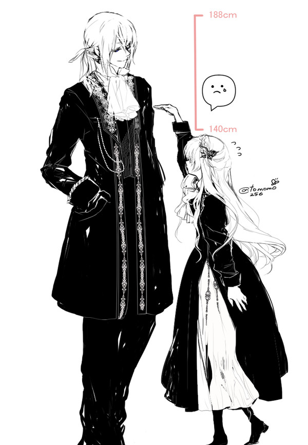 オリキャラ身長差CP小説絵