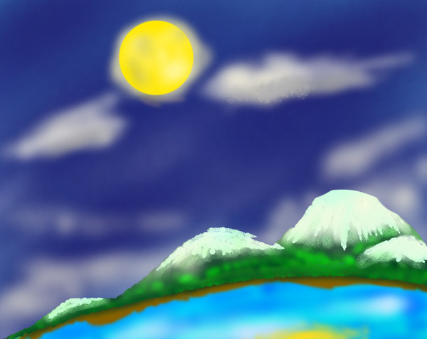 絵本みたいな一枚