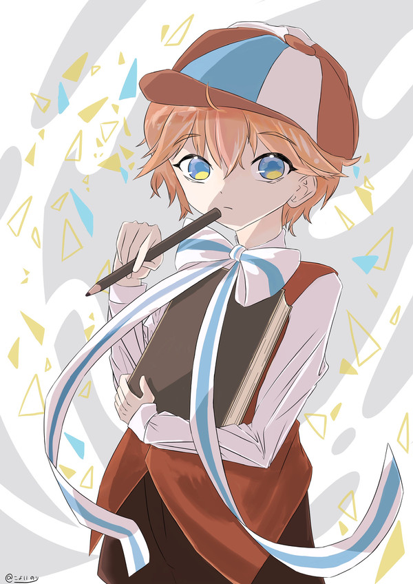 考えてる男の子くん
