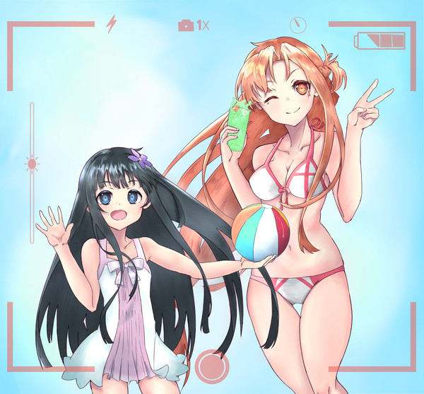 アスナ ユイ ビーチで写真