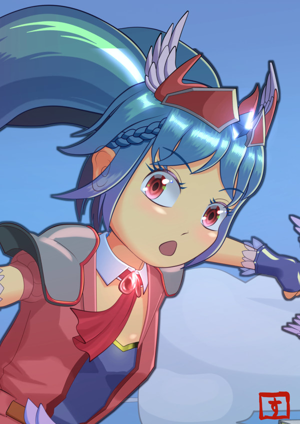 浮遊ブロック駆ける子