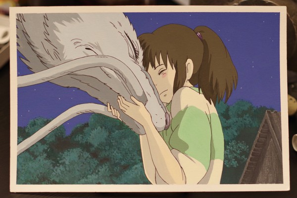 千と千尋の神隠し　アクリル画