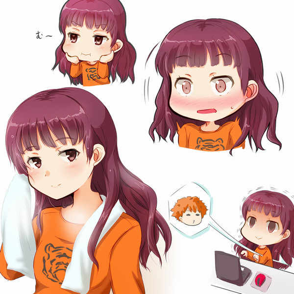 髪を下したてるてる