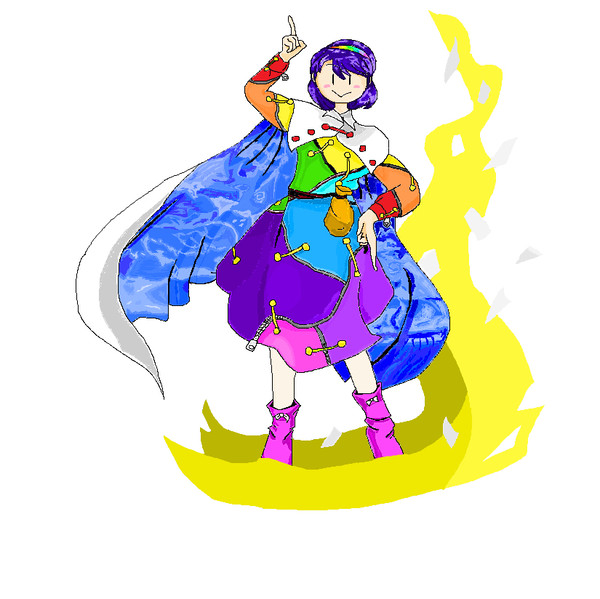 天弓千亦をペイントで模写した
