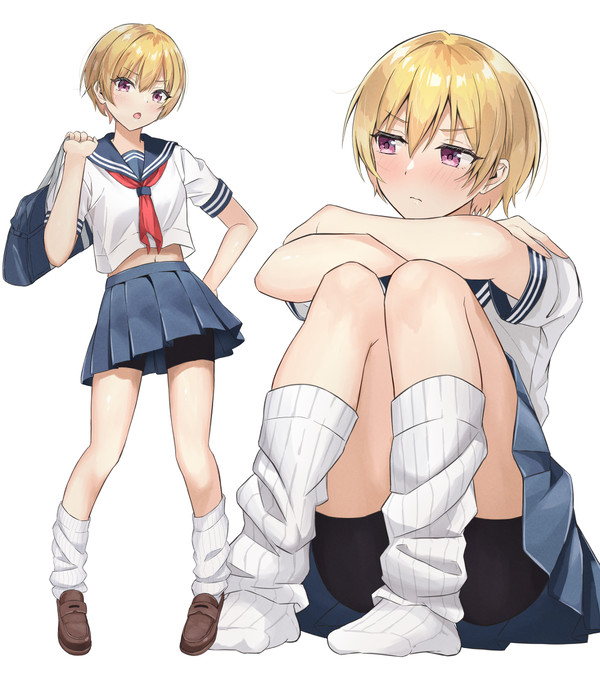 【skeb】セーラー服×スパッツ×ルーズソックスJC樹里ちゃん