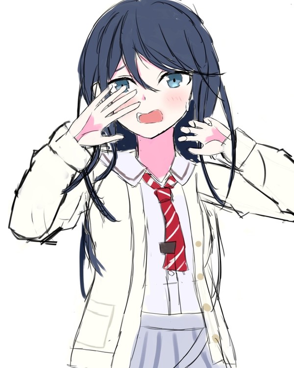 プロジェクトセカイ 照れ一歌(色ラフ)