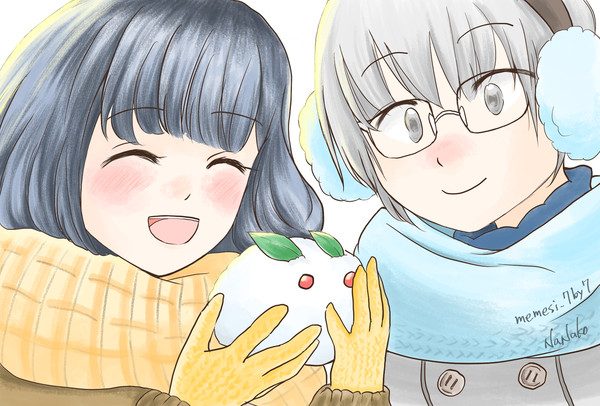 雪の日、百代村にて