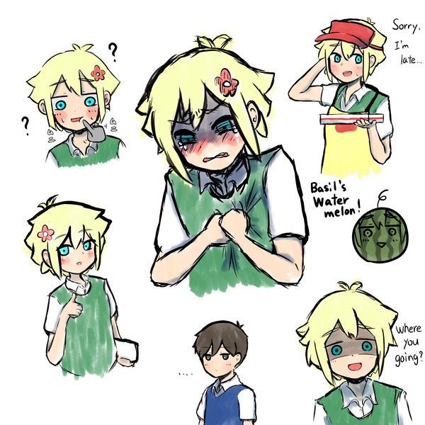 バジルくんらくがき