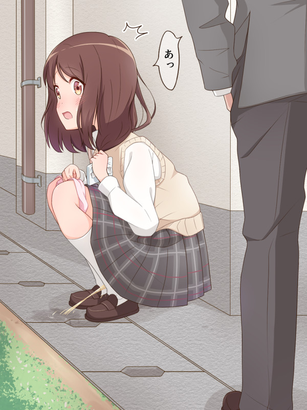 校舎裏で鉢合わせ