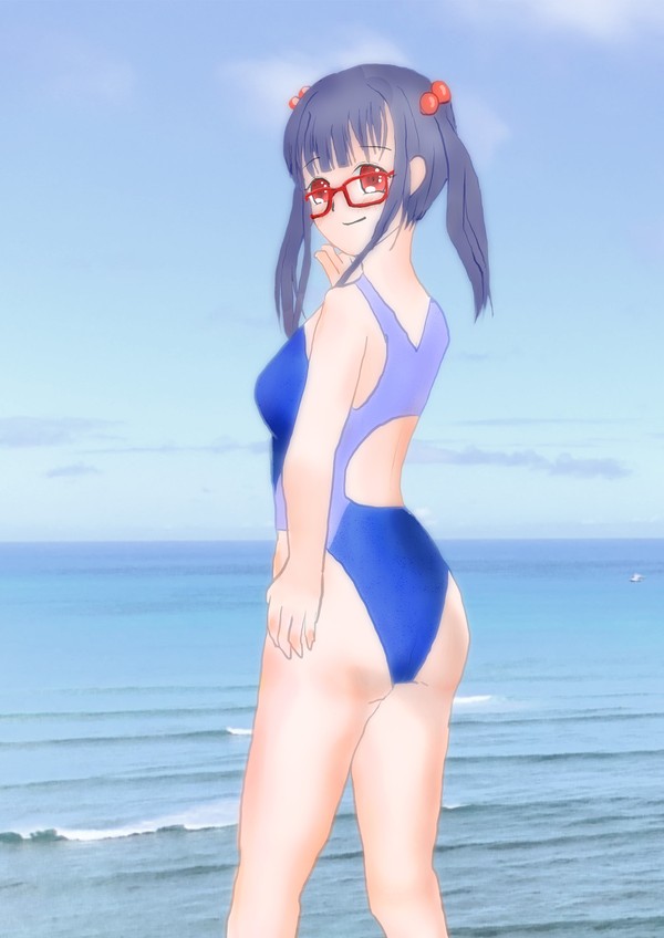 高遠咲ちゃん競泳水着