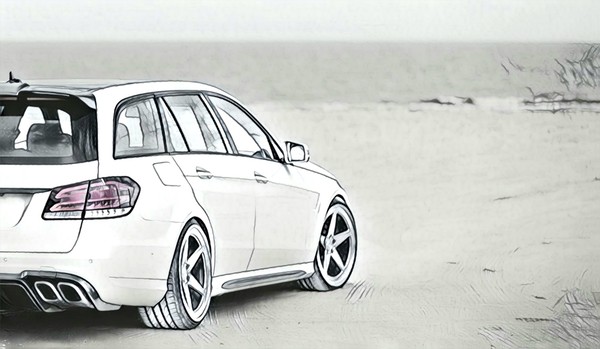 スケッチ W212 E63 Wagon