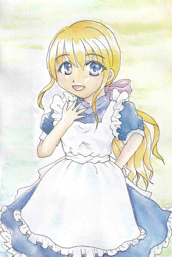 リボンが大きなメイドさん