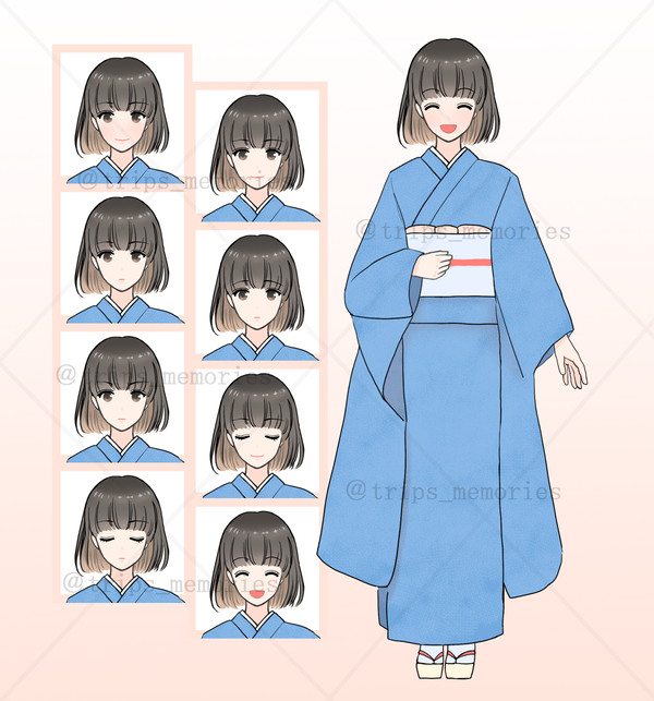 【立ち絵】着物美人