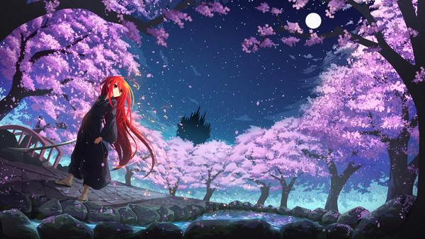 夜桜とシャナ