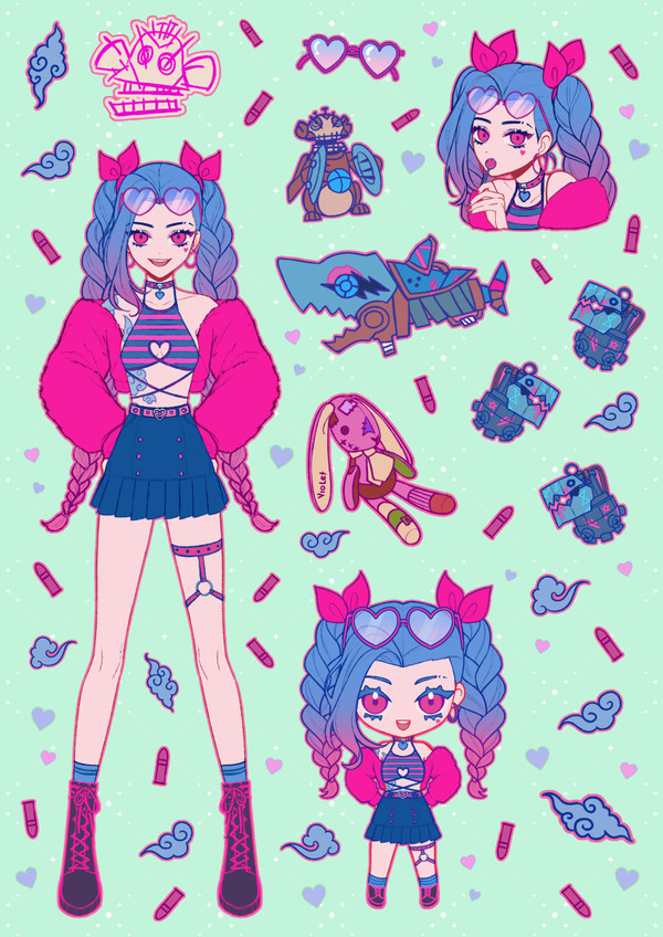 Jinx Sticker Set