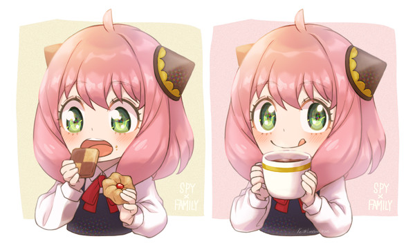 ちちのクッキーとははのココア