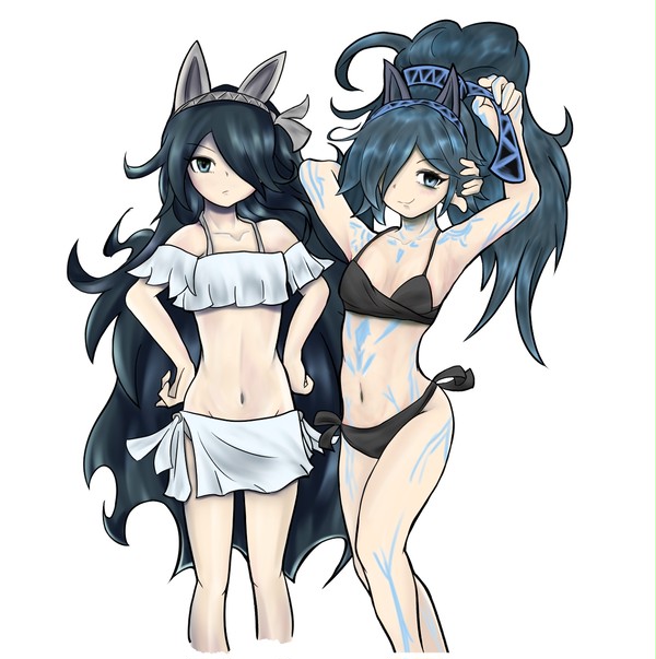 水着！白黒キャスリィズ！